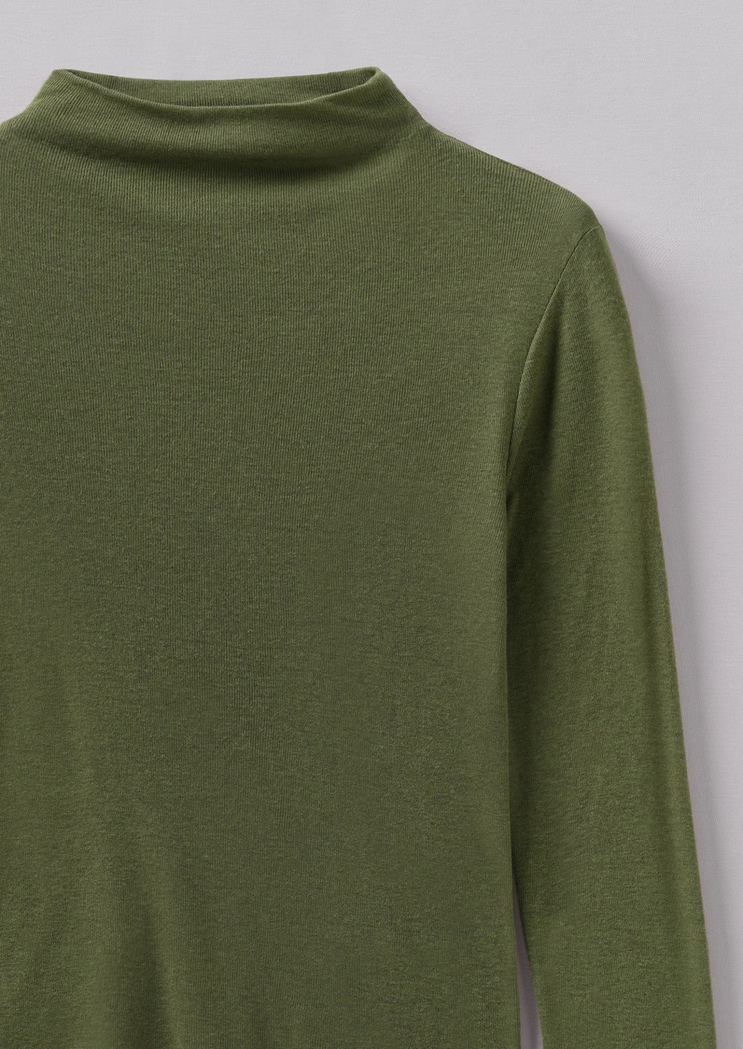 Aster Wool Tencel High Neck Tee | Artichoke 7 Aster Wool Tencel High Neck Tee | Artichoke - Image 5