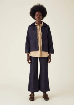 Wide Sleeve Organic Indigo Denim Jacket | Indigo 16 Wide Sleeve Organic Indigo Denim Jacket | Indigo -Novesta Store WJKTW13 5