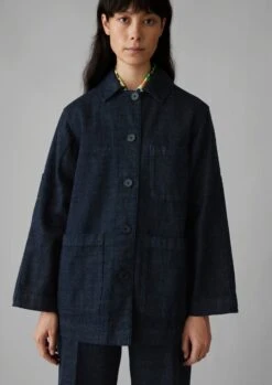 Japanese Denim Chore Jacket | Indigo -Novesta Store WJKUS02 3