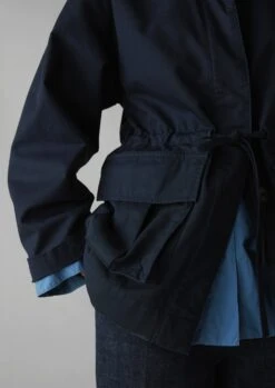 Compact Organic Cotton Utility Jacket | Liquorice -Novesta Store WJKUS05 4