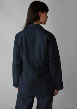 Compact Organic Cotton Utility Jacket | Liquorice -Novesta Store WJKUS05 5
