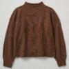 Wool Cashmere Mariner Sweater | Pecan -Novesta Store WKNSW19 pecan