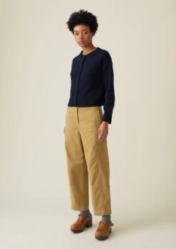 Wool Cashmere Cardigan | Midnight -Novesta Store WKNTS07 3