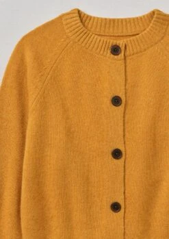 Wool Cashmere Raglan Cardigan | Ginger Melange -Novesta Store WKNTW10 13