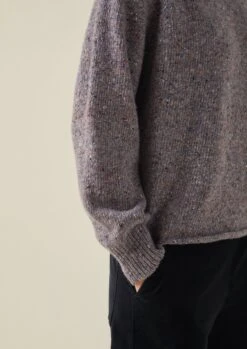 Flecky Wool Cashmere Sweater | Thistle -Novesta Store WKNTW30 5