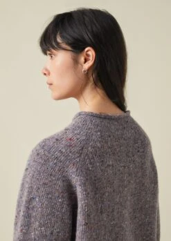 Flecky Wool Cashmere Sweater | Thistle -Novesta Store WKNTW30 6