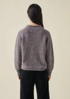 Flecky Wool Cashmere Sweater | Thistle -Novesta Store WKNTW30 7