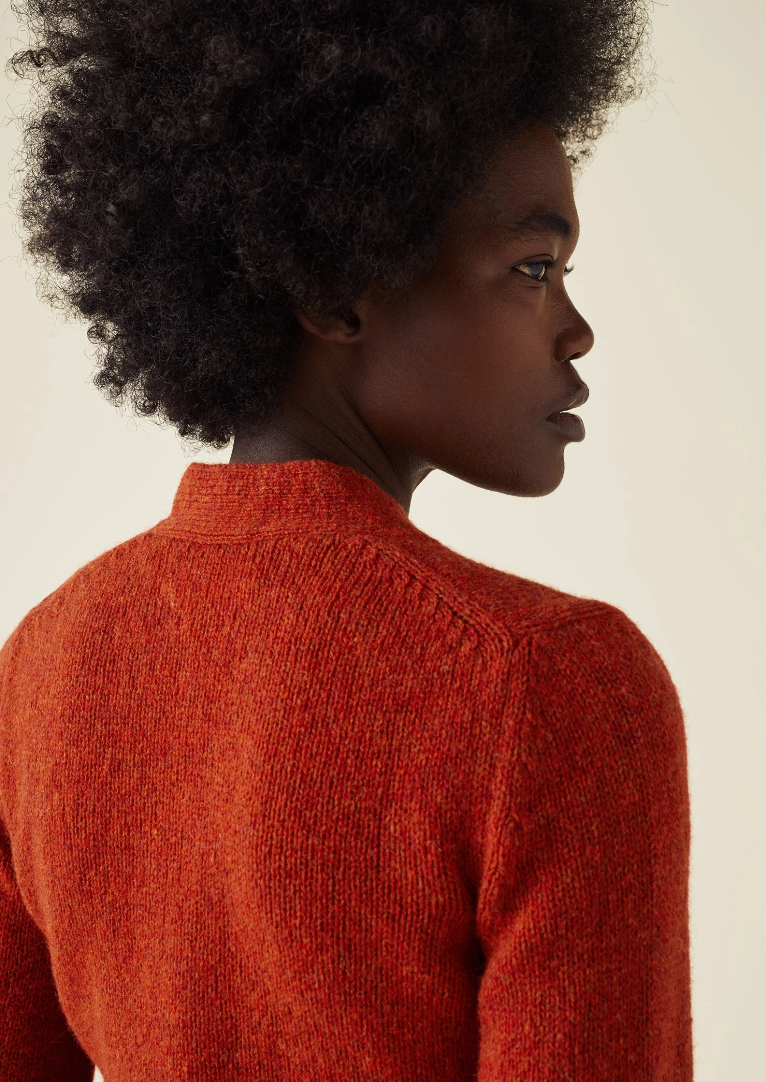 V-Neck Wool Neat Cardigan | Harissa 5 V-Neck Wool Neat Cardigan | Harissa - Image 3