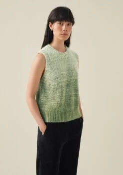 Ombre Knitted Tank | Sea Foam -Novesta Store WKNTW44 3