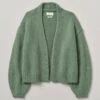 Lofty Alpaca Blend Cardigan | Mint -Novesta Store WKNTW47 mint 0