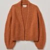 Lofty Alpaca Blend Cardigan | Pumpkin
