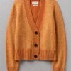 V-Neck Alpaca Blend Cardigan | Butternut Melange