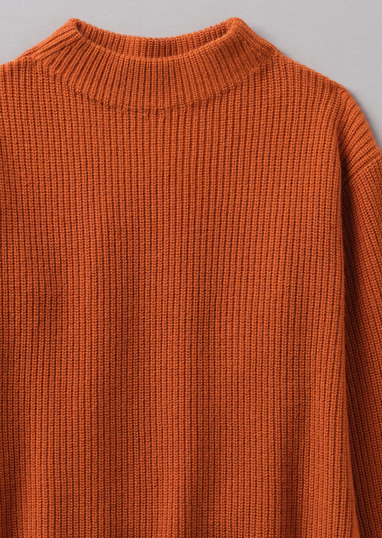 Fisherman Rib Cotton Wool Tunic | Pumpkin 8 Fisherman Rib Cotton Wool Tunic | Pumpkin - Image 6