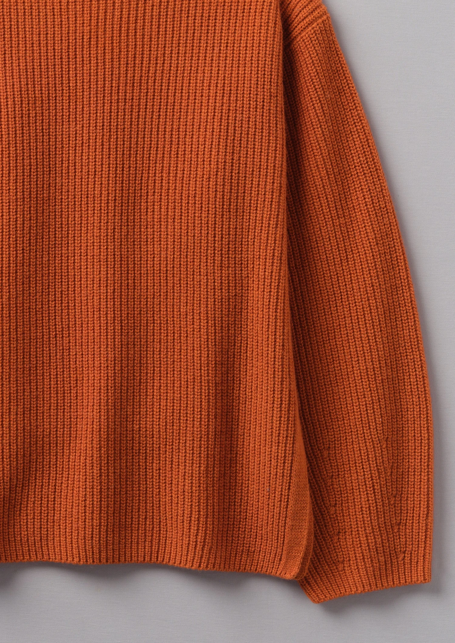 Fisherman Rib Cotton Wool Tunic | Pumpkin 9 Fisherman Rib Cotton Wool Tunic | Pumpkin - Image 7