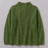 Fisherman Rib Cotton Wool Tunic | Lawn Green -Novesta Store WKNUS31 lawngreen 0