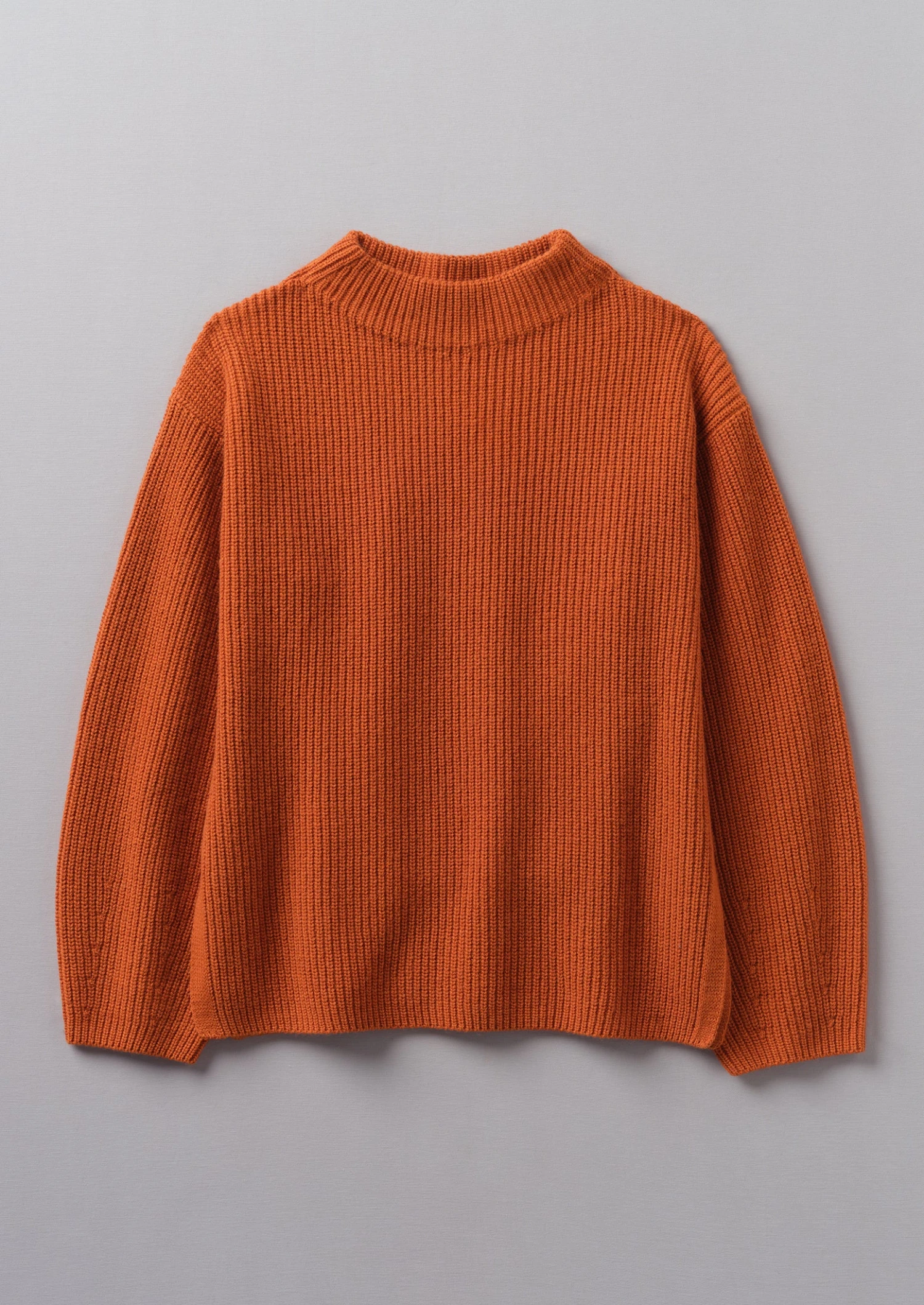 Fisherman Rib Cotton Wool Tunic | Pumpkin 3 Fisherman Rib Cotton Wool Tunic | Pumpkin