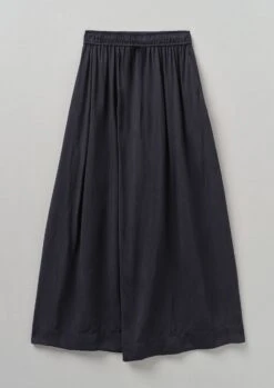 Crinkle Twill Culottes | Midnight