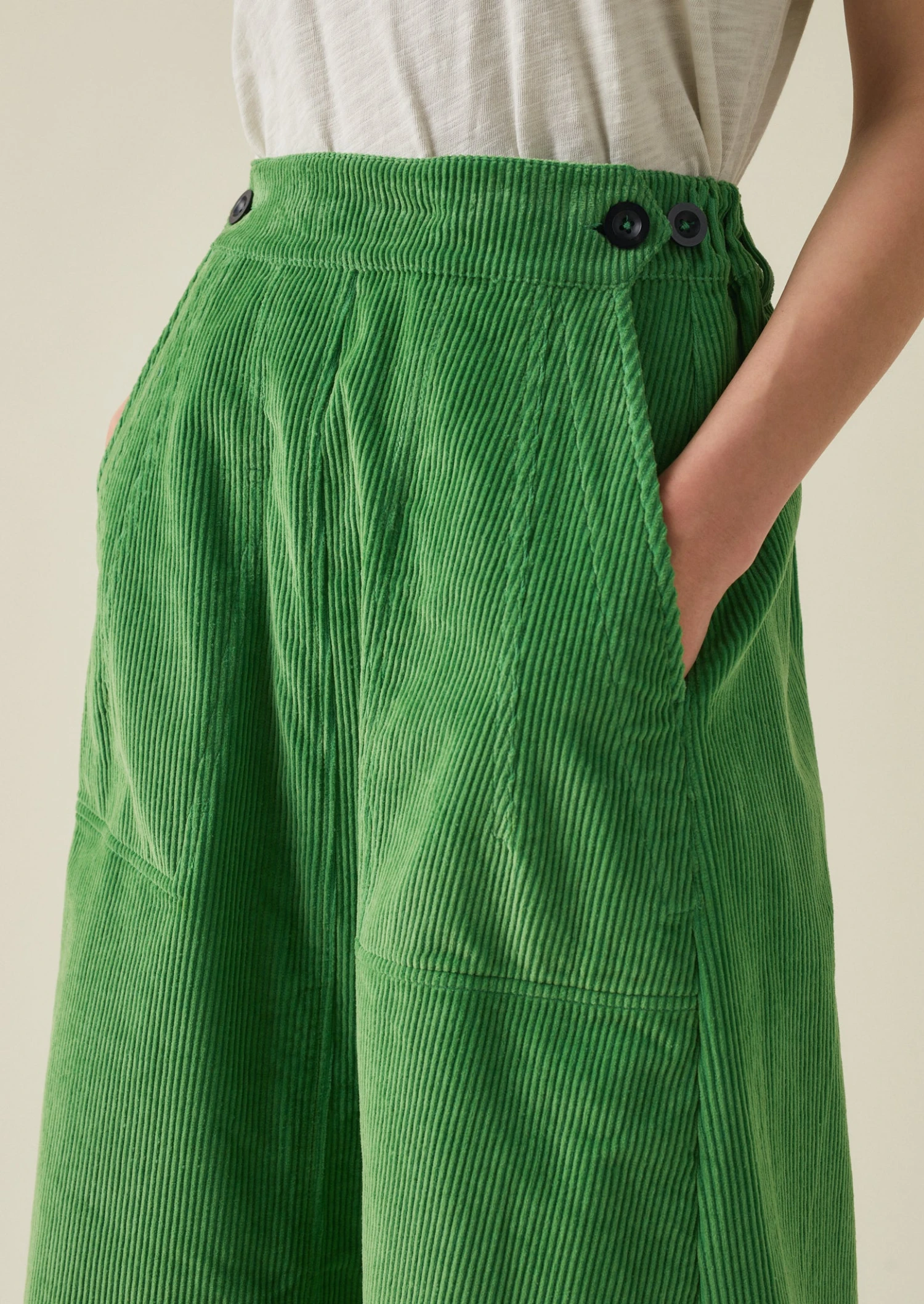 A Line Organic Cord Skirt | Spruce 7 A Line Organic Cord Skirt | Spruce - Image 5