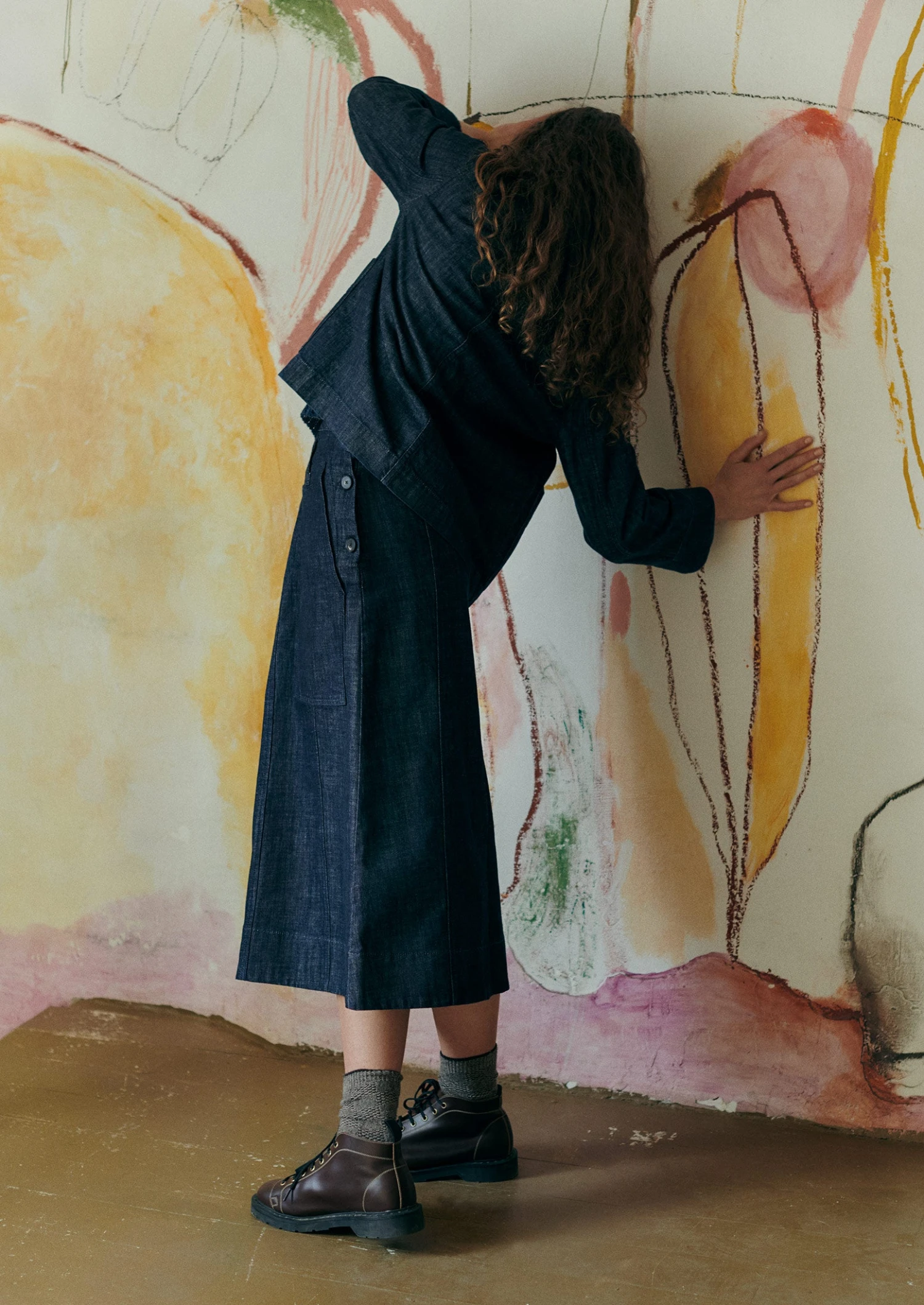 Wide Sleeve Organic Indigo Denim Jacket | Indigo 4 Wide Sleeve Organic Indigo Denim Jacket | Indigo - Image 2