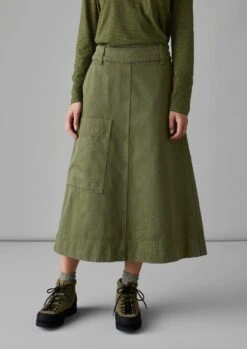 Garment Dyed Denim Skirt | Artichoke -Novesta Store WSKUS06 3