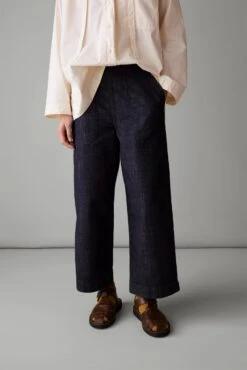 Annie Organic Denim Side Button Jeans | Indigo -Novesta Store WTRQW02 2