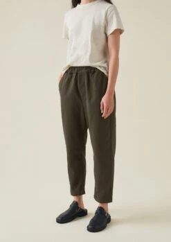 Gabi Cotton Pull On Trousers | Loden -Novesta Store WTRQW27 2