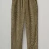 Gabi Organic Cord Pull On Trousers | Dark Pear -Novesta Store WTRRW30 darkpear