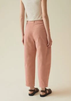 Flat Front Cotton Twill Trousers | Madder Rose 14 Flat Front Cotton Twill Trousers | Madder Rose -Novesta Store WTRTS24 8