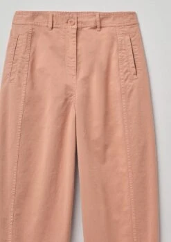 Flat Front Cotton Twill Trousers | Madder Rose 15 Flat Front Cotton Twill Trousers | Madder Rose -Novesta Store WTRTS24 m