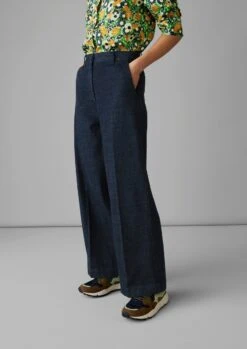 Flat Front Japanese Denim Trousers | Indigo 10 Flat Front Japanese Denim Trousers | Indigo -Novesta Store WTRUS06 2
