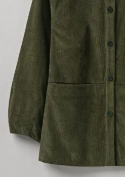 Front Pocket Soft Organic Cord Shirt | Tent Green -Novesta Store WWTTW07 11