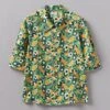 Trailing Nasturtium Print Shirt | Garden Green 2 Trailing Nasturtium Print Shirt | Garden Green -Novesta Store WWTUS11 gardengreen 0