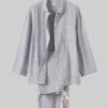 Ada Soft Double Cotton Pyjamas | Grey Melange