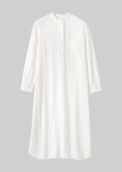 Bea Soft Double Cotton Nightshirt | Parchment
