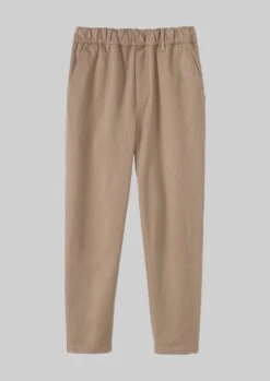 Gabi Cotton Pull On Trousers | Jute