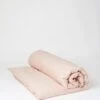 Organic Cotton Ticking Stripe Duvet Cover | Ecru/Rose