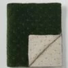 Hand Quilted Velvet Throw | Dark Olive/Natural 2 Hand Quilted Velvet Throw | Dark Olive/Natural -Novesta Store quilted velvet throw dark olive natural